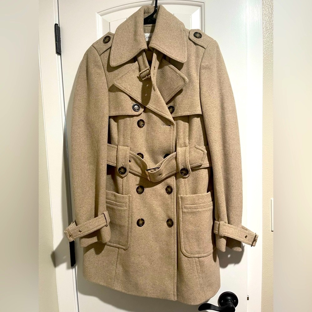 Calvin Klein Tan Peacoat
